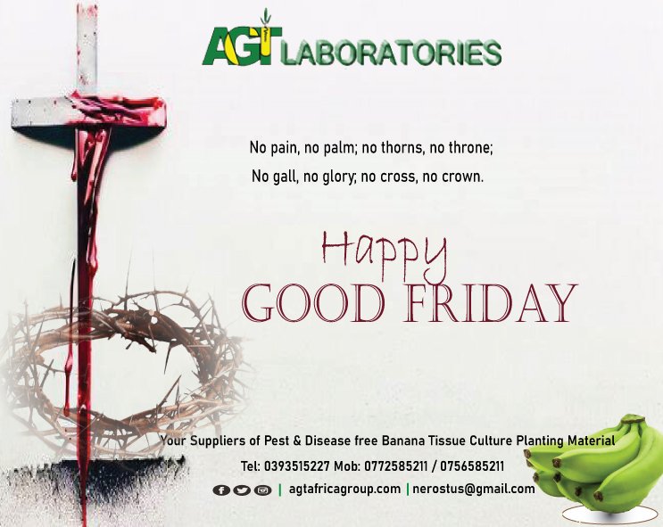 May the blessings of this day fill your heart with peace and joy.
Wishing you a blessed Good Friday filled with love and hope. #AGTlaboratories
