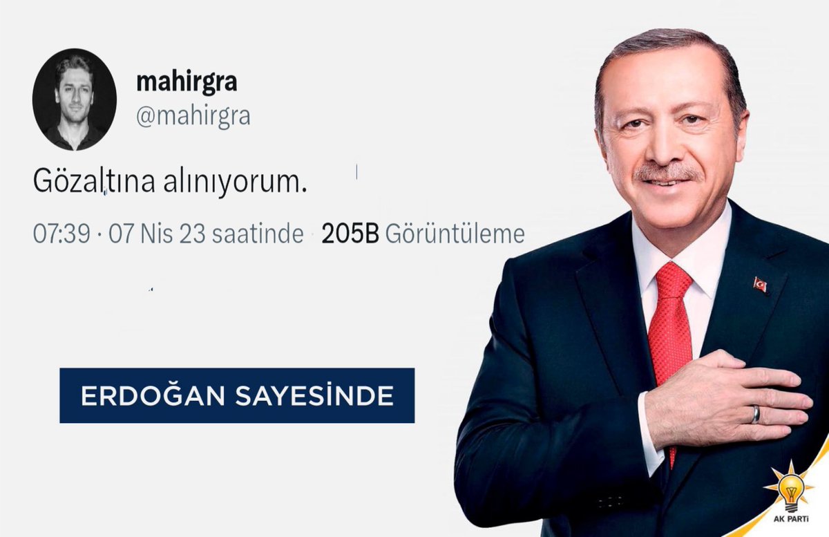 Bir süredir sosyal medyada iktidar karşıtı görseller tasarlayan Mahir Akkoyun bu sabah gözaltına alındığını duyurdu. Ben de tepkimi onun yaptığı gibi duyurmak istedim. #MahirAkkoyunSerbestBırakılsın