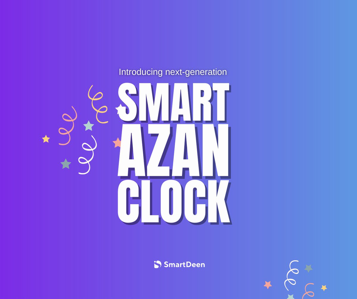 mysmartdeen's tweet photo. 🎉BIG NEWS!🎉

After a decade of hard work across different countries, we're excited to announce the launch of our new 'global' brand, SmartDeen! 

Check out our website at https://t.co/fmhKoGc6AQ and join us on this journey! 

#SmartDeen #MuslimLifestyle #SmartAzanClock #Azan https://t.co/il6IdXt6MV