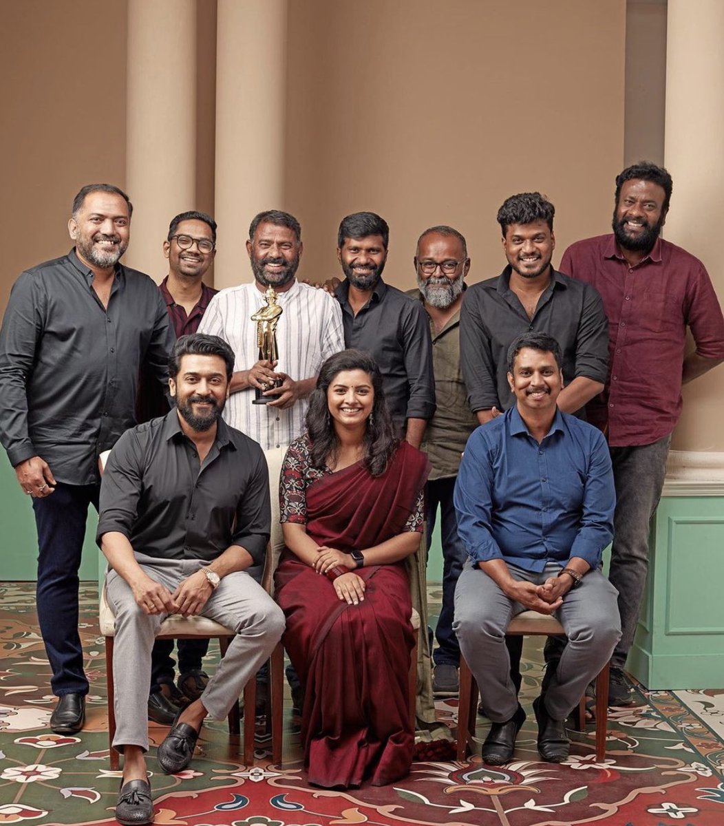 Team #JaiBhim ♥️ with Vikatan Awards. @Suriya_offl #Suriya42 #VaadiVaasal