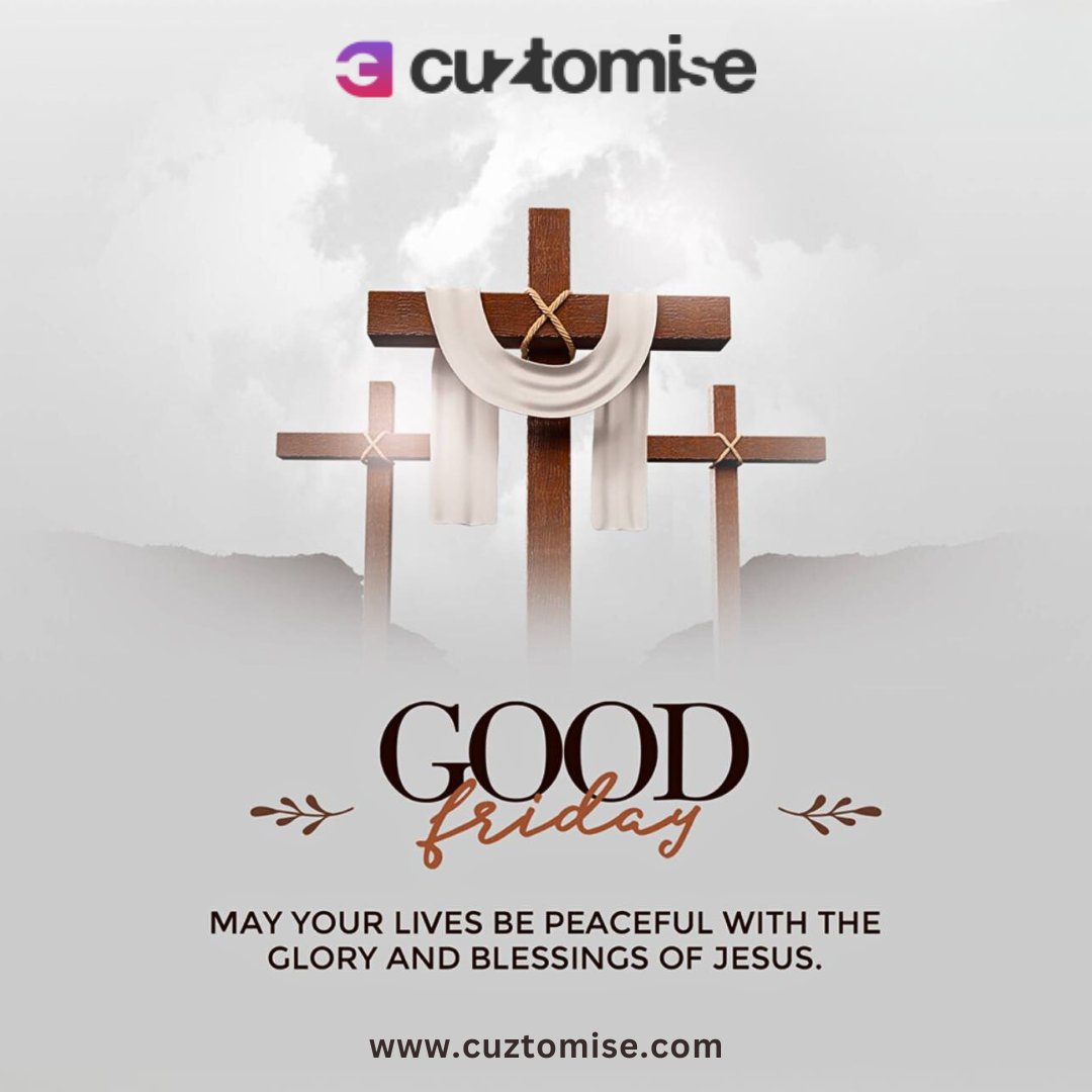 guptachirag's tweet image. This specific day, allow your anxiety to move away and deliver success through serenity and happiness. May our Savior bless you always. I wish you a joyful Good Friday.
.
.
.
#cuztomise #SEFMED #ordrbook #coursework #vizits #payroll #goodfriday #easter #jesus #love #friday