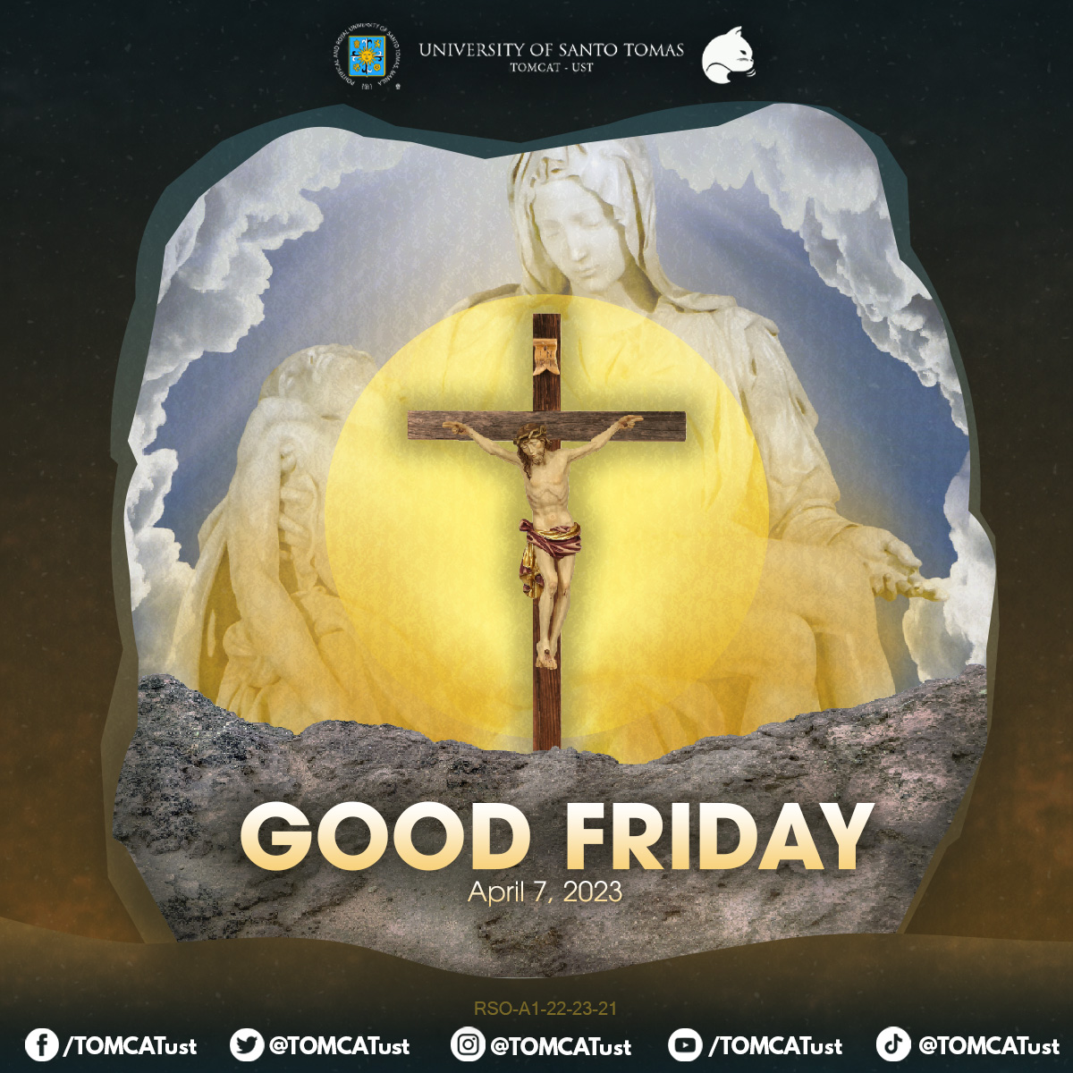 Today calls for solemnity as we are reminded of Jesus' death on the cross. As we signify Good Friday, let us ponder its meaning and reaffirm our commitment to leading lives characterized by love, compassion, and service to others.