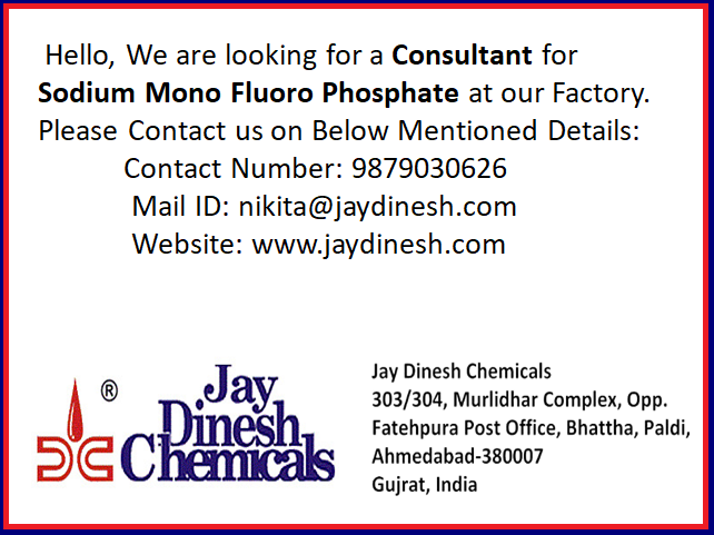 jay_chemical's tweet photo. #sodiummonofluorophosphate  #smfp #consultant #knowhow #technicalperson #testingperameters #smfpmanufacture #jaydineshchemicals #smfptraders #testingmethod #smfppurity https://t.co/pCcUtVDfyx