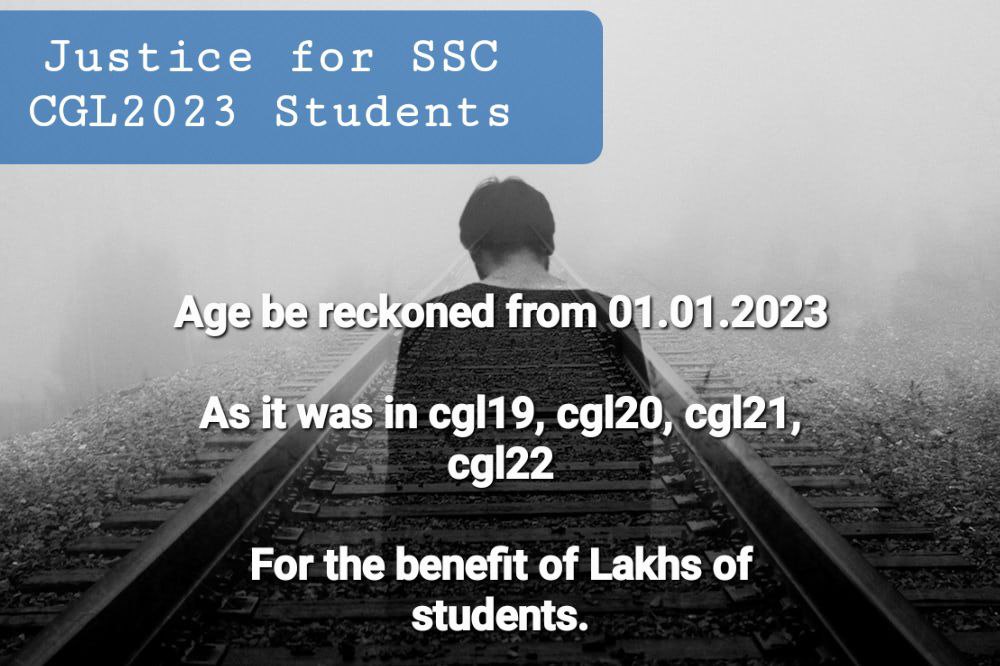 Pankaj_kurka's tweet photo. Please consider this @DoPTGoI 

Lakhs of students are losing a their last hope and thousands of families. 
These students deserve a last change. @DrJitendraSingh 
#SSC_CGL_AGE_RECKONING_1_JAN https://t.co/Jpohm36vfB