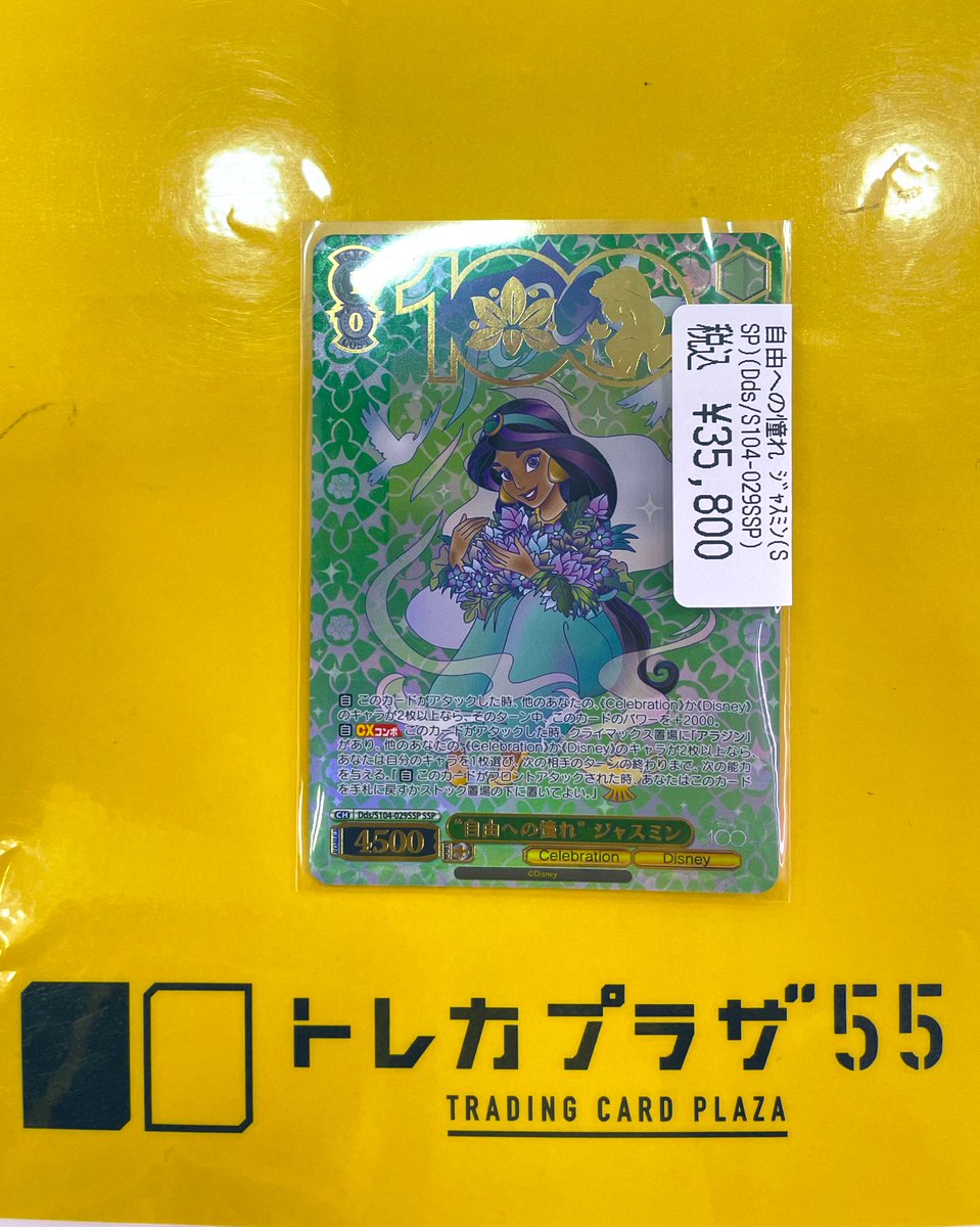 自由への憧れ ジャスミン ssp サイン disney100 ディズニー100