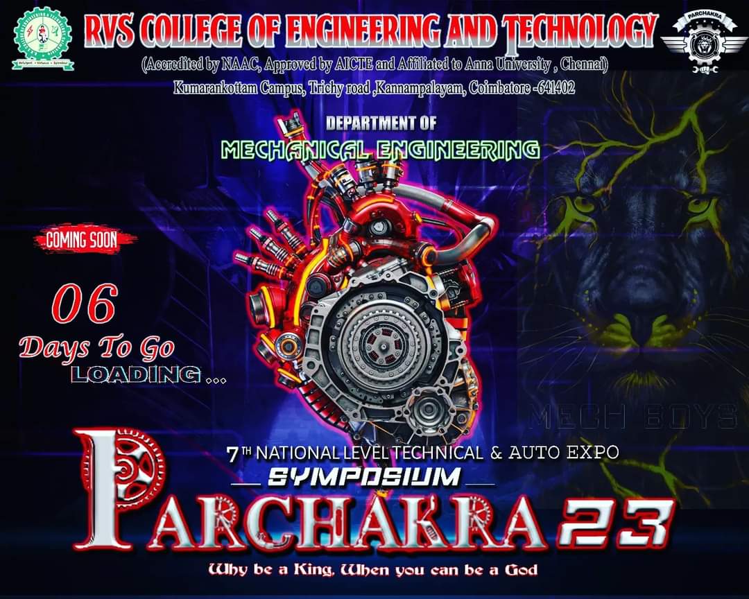 parchakra23's tweet photo. MECHANICAL ⛓️👑

7TH NATIONAL LEVEL TECHNICAL SYMPOSIUM &amp; AUTO EXPO 

#Mechanism #royal #mech #symposium #autoexpo2023 #instafashion #thepassion #prand #mechanicalengineering https://t.co/r58yrn9E6Q