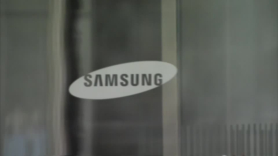 samsung logo silver