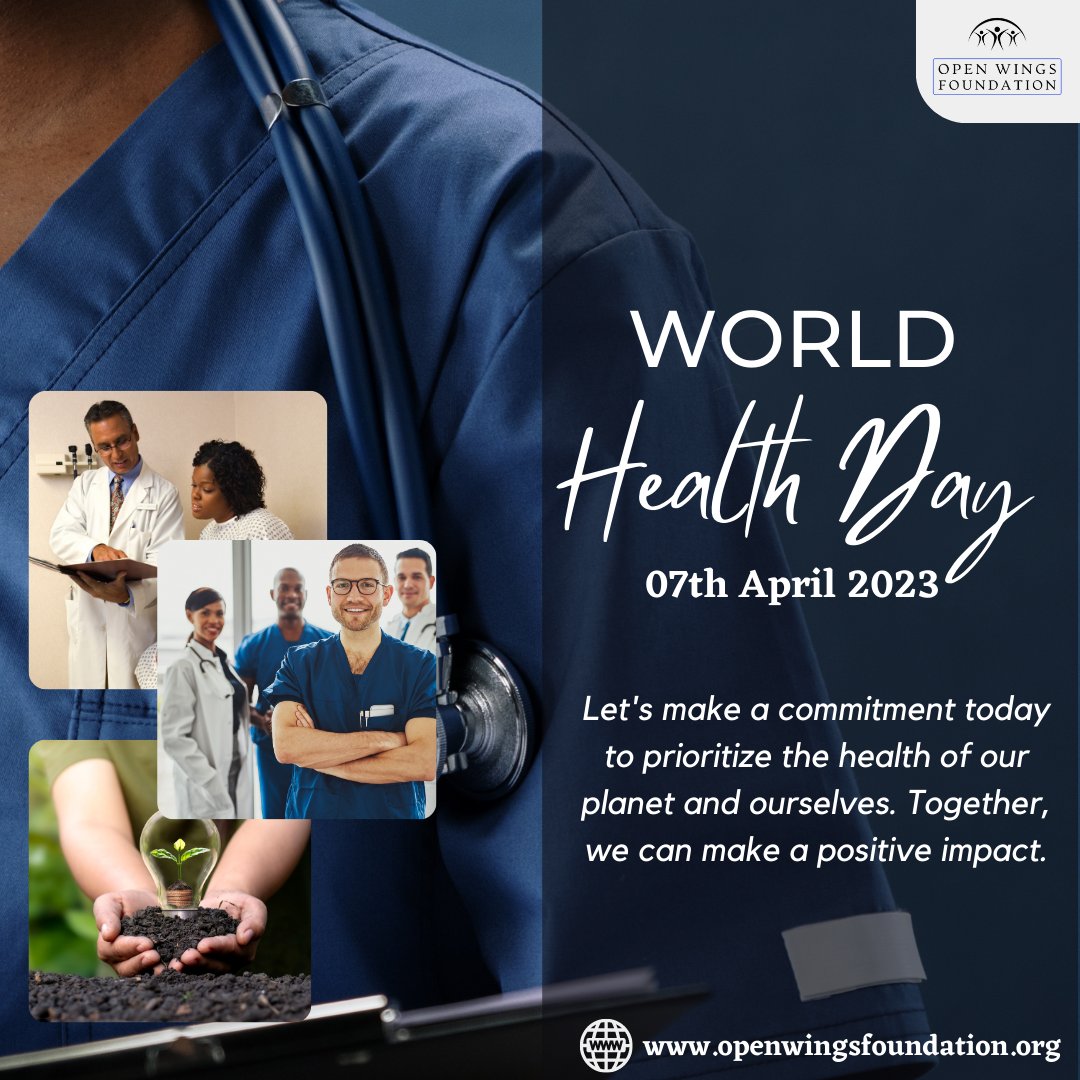 Openwings8's tweet photo. Let's all work together towards building a healthier and happier world for ourselves and future generations.

#worldhealthday #covid #health #coronavirus #worldhealthorganization #pandemic #healthcareworkers #openwingsfoundation #food #education #environment #volunteer #needhelp https://t.co/HS4Wq5V5n9