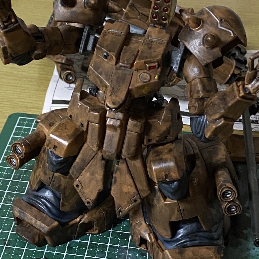 pralike2023's tweet photo. ビフォーアフター。
拭き取り完了しました!
一回目がね( ˙3˙)
一旦乾燥させてから二周目に入りますー。
#プラモデル好きと繋がりたい #ガンダム0083 #ザメル #XAMEL #モビルスーツインアクション #ガンプラ好きと繋がりたい #製作記 https://t.co/E4KomD1aVi