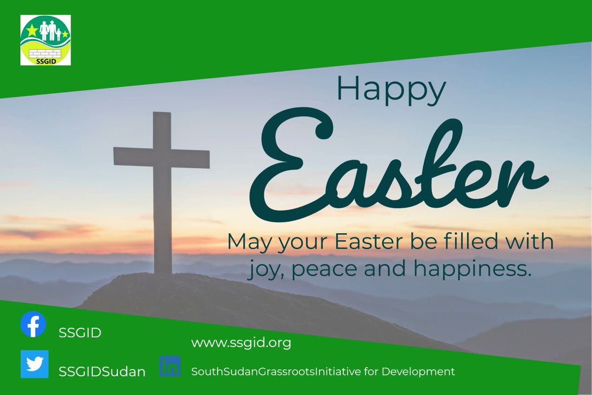 SSGID wishes you all a #HappyEaster2023 celebration. 
#SSOT #Fridaythoughts #SSGID