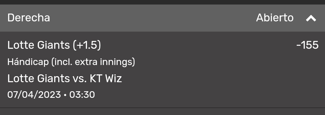 Para la madrugada de hoy nos la jugamos con el RL de los giants.
#freepick
#KBO

DEJA TU ❤️ DE LA SUERTE.🍀