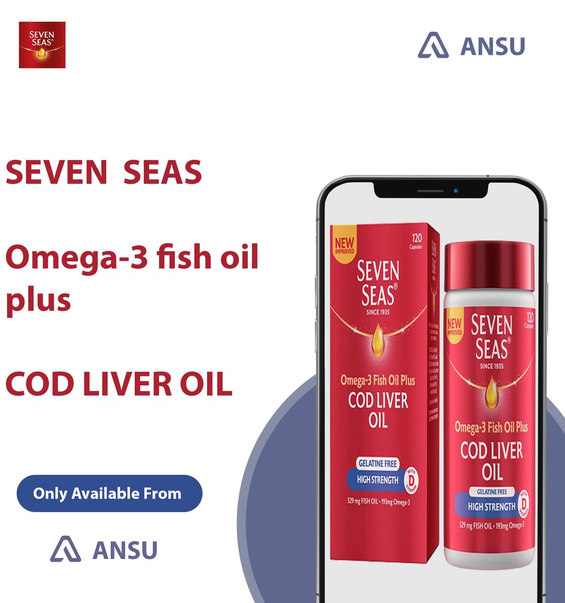 ansuapp's tweet photo. SEVEN  SEAS

Omega-3 fish oil plus

COD LIVER OIL 

Vitamin kan wuxu uficanyahay murqaha(muscles), Lafaha(Bones),Wadnaha(Heart) iyo ariktida indhaha(Vision) sido kale wuxu ufiicanyahay maskaxda(Brain).

Vitamin kan waxa ku jiro EPA,DHA,Omega-3 saliida kalunka iyo Vitamin D sido https://t.co/e2lRjfdVMz