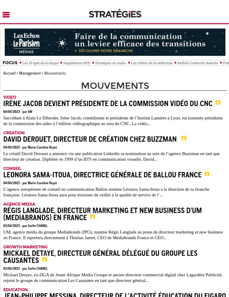 #MercatoDigital du vendredi, les derniers transferts dans du #digital et des #médias - #Recrutement ift.tt/aJjBgoc
