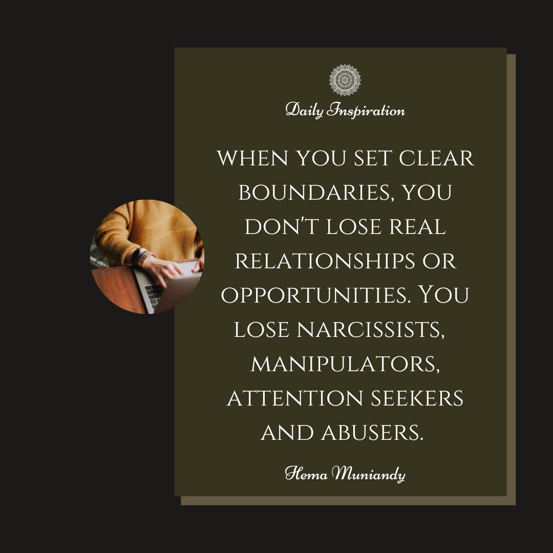 Setting boundaries isn't about building walls, it's about creating a safe and respectful space for yourself.
#selfworthiseverything #iamenough #selflove #positivemindset #mindfulness #personaldevelopment #settingboundaries #selfrespect #selfempowerment