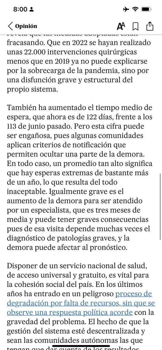 BruceMacMaster's tweet photo. Este es el editorial del diario @elpais de España sobre el sistema de salud de ese país hoy
“ debe considerarse uno de los mayores fracasos de gestión de los poderes públicos en España”
No parece que sea un modelo a seguir

“Pacto de Estado por la sanidad” https://t.co/EyHTo2YuM8 https://t.co/BkeRFibk4u