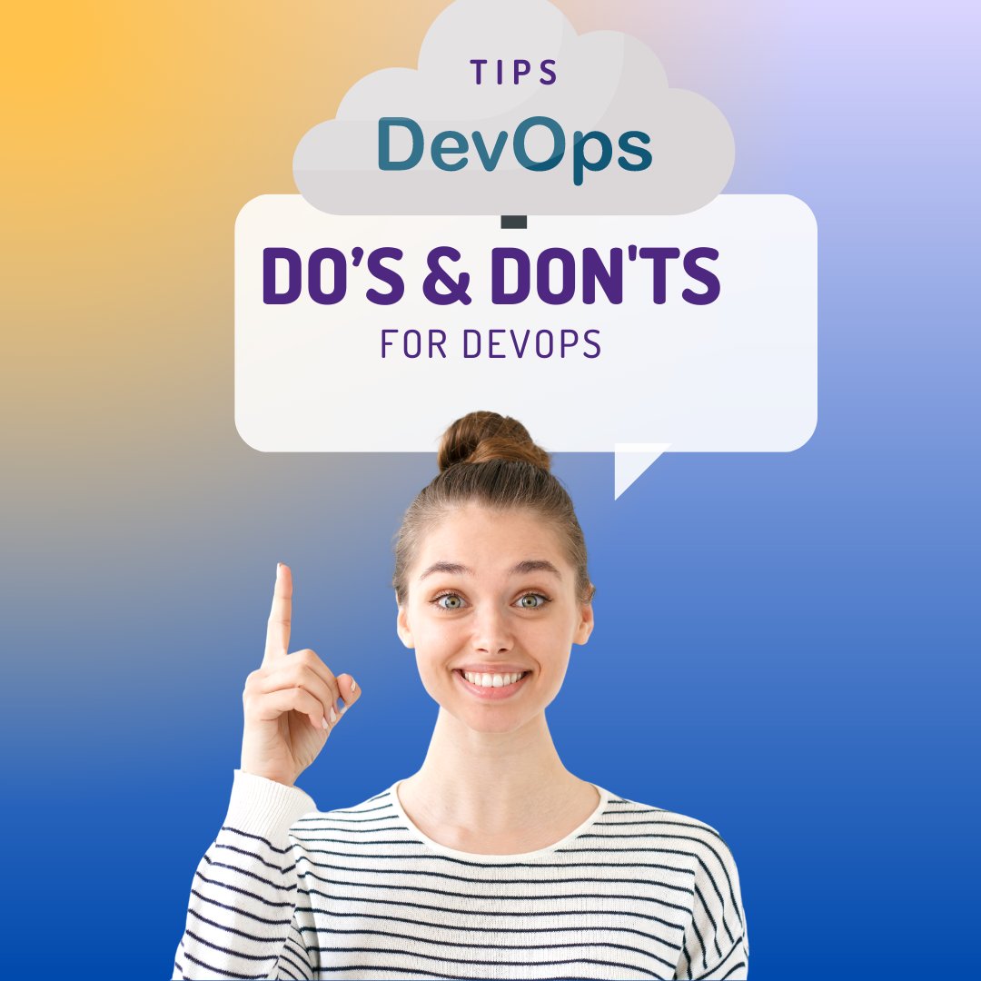 devopstechpark's tweet image. 🚀 Ready to take your #DevOps game to the next level?
Check out our top do's and don'ts for success in this fast-paced field! #DevOpsTips #BestPractices #ContinuousIntegration #ContinuousDeployment #SRE