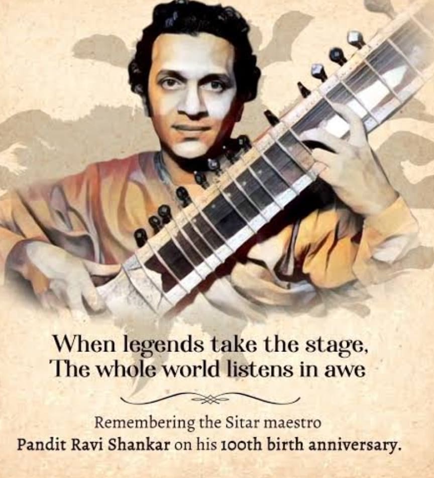 7 April: Remembering Pandit Ravi Shankar on birthday. Birthday wishes from Pradip Madgaonkar 

#panditravishankar #panditravishankarbirthday  #panditravishankarbirthanniversary  #indianmusician  #sitarmaestro  #sitarplayer  #artist #pradipmadgaonkar #pradip