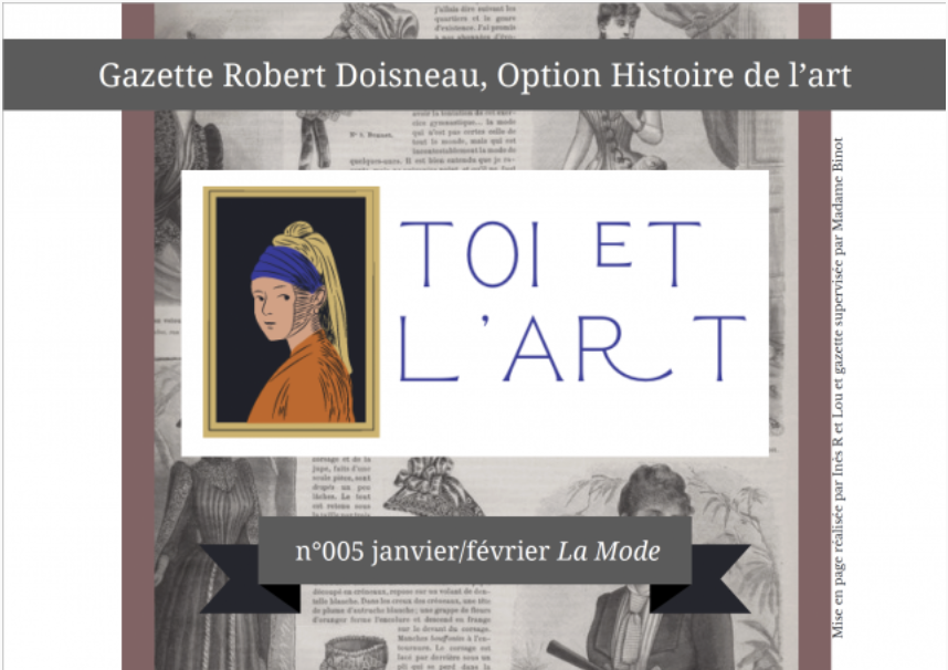 HdaVersailles's tweet photo. | #HDA #Lycée #HDA #ProjetCollectif |
RESTITUTION DE PROJET
Livraison de la 5e gazette "Toi et l'Art" consacrée à la mode et réalisée par les élèves d'option HDA du Lycée Robert Doisneau à Corbeil-Essonnes
👏👏 @AurelieBinot pour ce beau travail !
▶️https://t.co/rBf1RPRGyI https://t.co/T9u0ufC6IB