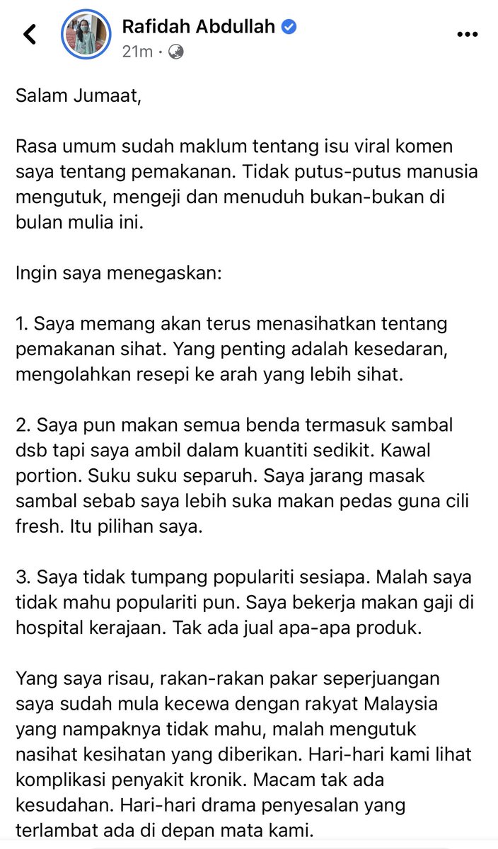 rafidah72's tweet photo. Terima kasih semua❤️ https://t.co/MrnMZaWuEZ