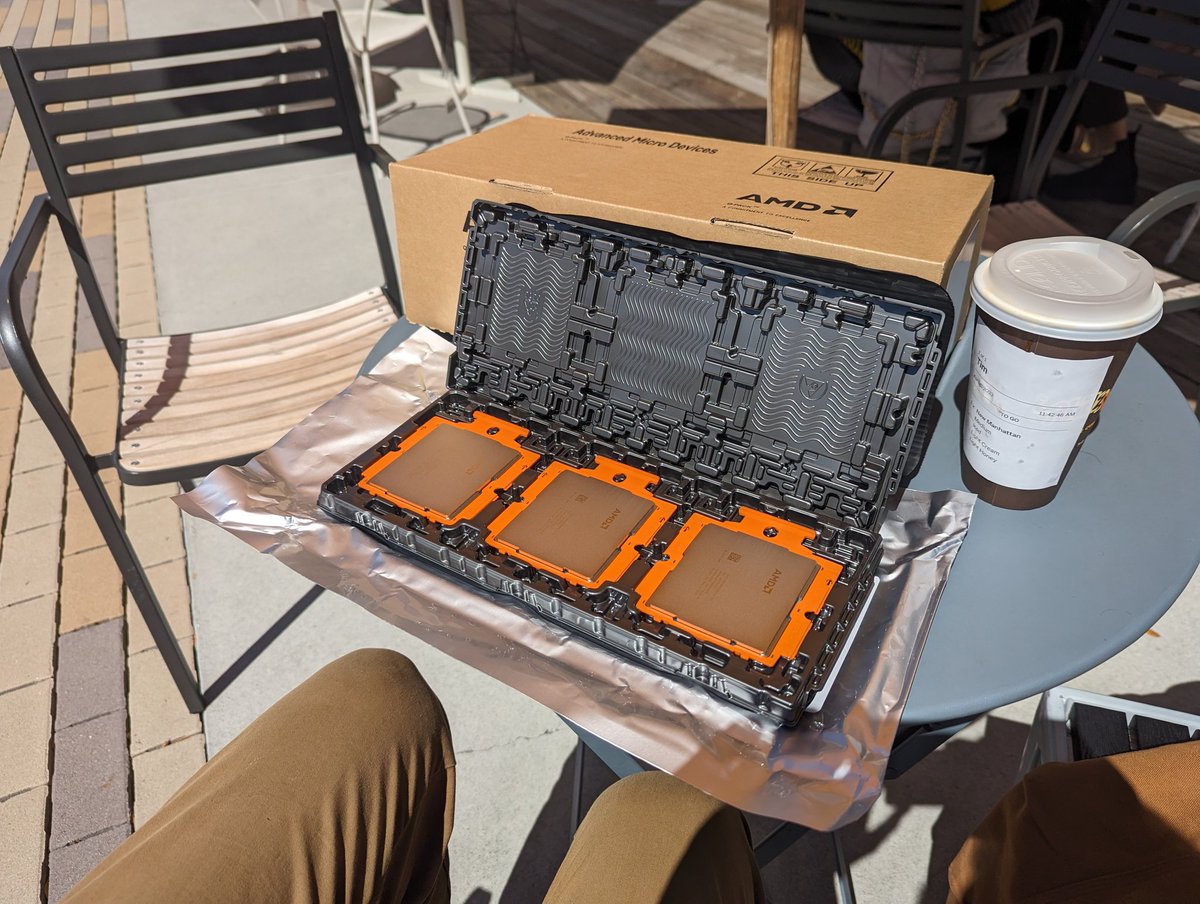 tim_zaman's tweet image. Silicon valley is the only place where you can buy 96 core cpus at the coffee shop. Hmmmmm pcie lanes
