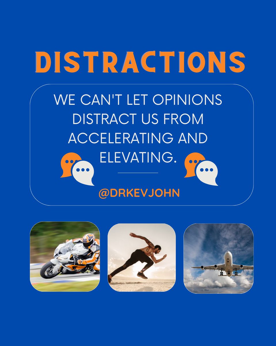 drkevjohn's tweet photo. Be mindful of what distracts you from your purpose and process. The noise is everywhere but we must be intentional in silencing or ignoring things seeking to take us off track. #leadership #LeadershipMatters #leadershipdevelopment https://t.co/Fzv5M9S2yu