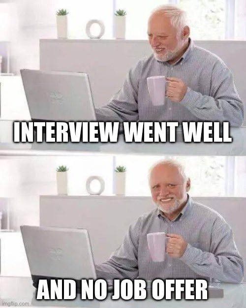 Continuing the occasional Friday pharma #EarlyCareer series. Last time we talked about negotiating a job offer. This time let’s talk about what to do when you don’t get a job offer. 🧵 1/