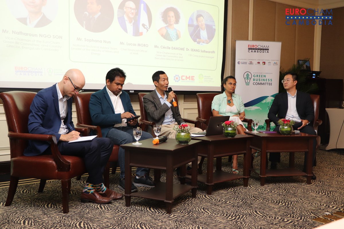 EnergyLab_KH's tweet photo. On Thursday morning, EnergyLab Cambodia, in collaboration with EuroCham Cambodia and Sevea, supported the first 𝐄𝐧𝐞𝐫𝐠𝐲 𝐄𝐟𝐟𝐢𝐜𝐢𝐞𝐧𝐜𝐲 event of 2023 to attendees representing the private sector, NGOs, and CSOs. More info: https://t.co/Cgz41huSmt https://t.co/eDbQVMRIrk