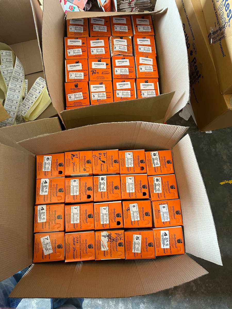 VishudhD's tweet photo. Just shipped another batch of our OrthoRest footwear! 🦶 Experience ultimate comfort and cushioning with every step you take. Say goodbye to sore feet and hello to a new level of walking bliss! 

#OrthoRest  
#Footwear 
#ComfortRevolution https://t.co/EFdy2ogOmQ