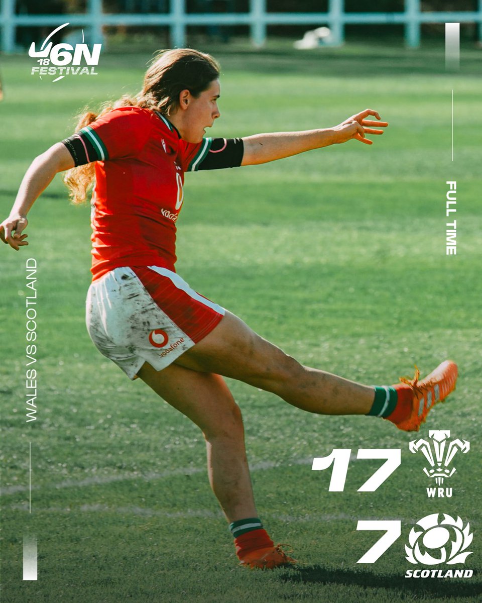 A great battle 🤜🤛

<a href="/WelshRugbyUnion/">Welsh Rugby Union 🏴󠁧󠁢󠁷󠁬󠁳󠁿</a> get their first win of the #U6N18 Women's Festival thanks to tries from Erin Jones, Abi Meyrick and Hannah Lane 👏