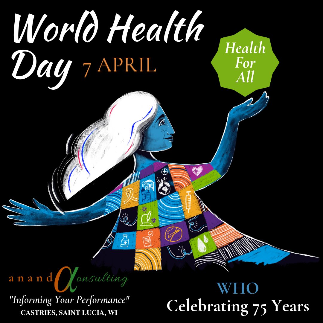AnandaStandard's tweet photo. On 7 April 2023, World Health Day, the World Health Organization will observe its 75th anniversary. Learn more here: https://t.co/psiwaPymap 
@WHO 
#HealthForAll #WHD #WorldHealthDay #April7 #Health #HealthierTomorrow #PAHO #WHO #WHO75
#AnandaConsultingSLU https://t.co/EHZ78WrhmH