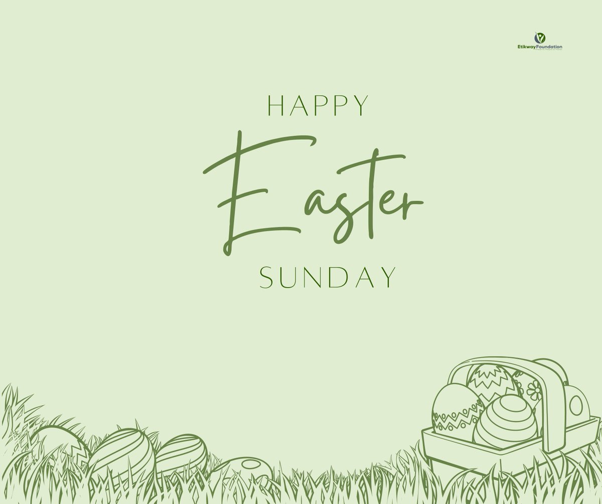 EtikwayF's tweet photo. Happy Easter Sunday 🪺
From etikway family to yours 🌿
#etikway #etikwayfoundation #sustainable #sustainability #eastersunday #easter #happyeaster  #spring #eastereggs #family #eggs #easterbasket  #happy #goodfriday #handmade #holiday #flowers #EasterWeekend #Easter2023 https://t.co/5hsXYvFkWx