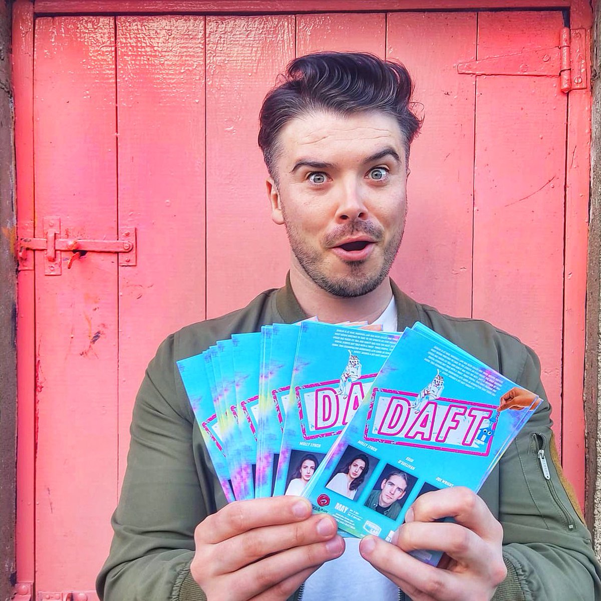 Funky Light 💡…Take a funky pic with a Daft flyer and win a copy of #littleblackbookofplays ..Flyers have been placed around the town😉
