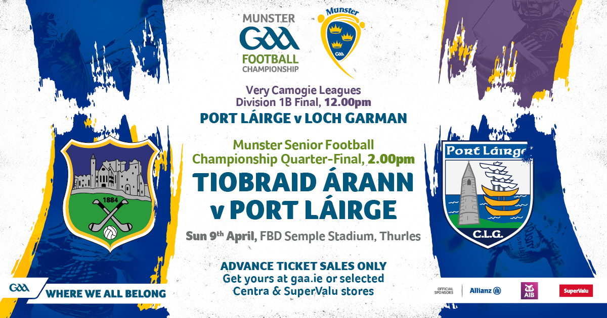 Video Preview - Munster SFC Q-Final

<a href="/TipperaryGAA/">Tipperary GAA</a> v <a href="/WaterfordGAA/">Waterford GAA</a> 

Sunday at 2pm in FBD Semple Stadium Thurles

youtube.com/watch?v=91BzCx…