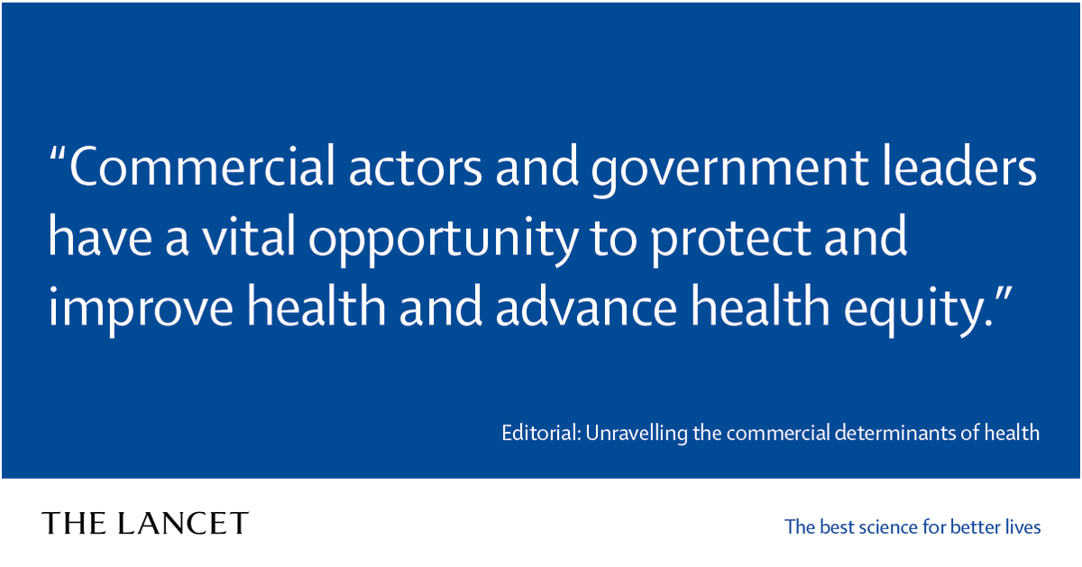 "The conflict between profits and health equity is not new."

Many commercial actors attempt to negatively influence policies, undermine science, or to directly attack individuals calling out their actions.

Read more in our Editorial: hubs.li/Q01KycDj0
