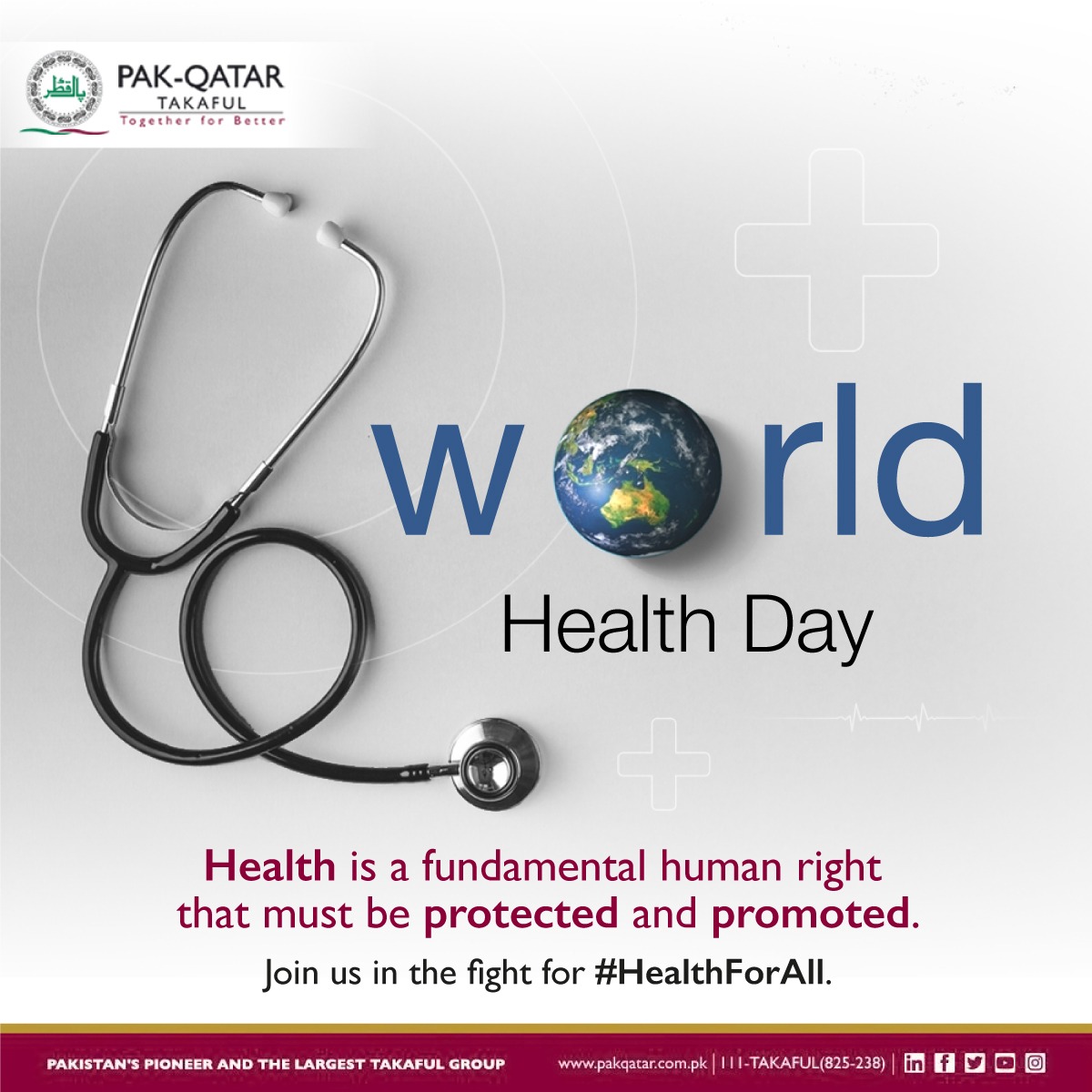 A small changes can make a big impact on the overall health. Let's all commit to making our health a priority!

To learn more please visit:
pakqatar.com.pk/family/individ…

#PakQatar #Takaful #HealthTakaful #FamilySehat #WorldHealthDay #HealthAndWellness #RegularCheckups #HealthyEating
