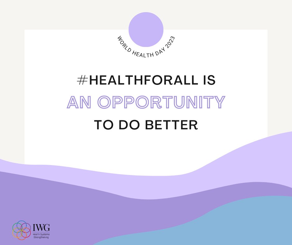 iwgforhss's tweet photo. Health for all is not just rhetoric, it's an opportunity to do better. This #WorldHealthDay, let's both reflect on the progress made so far and commit to doing better. We owe it to ourselves and future generations to build a healthier, more resilient world. #ICareWeCare https://t.co/ghPL1AqFqd