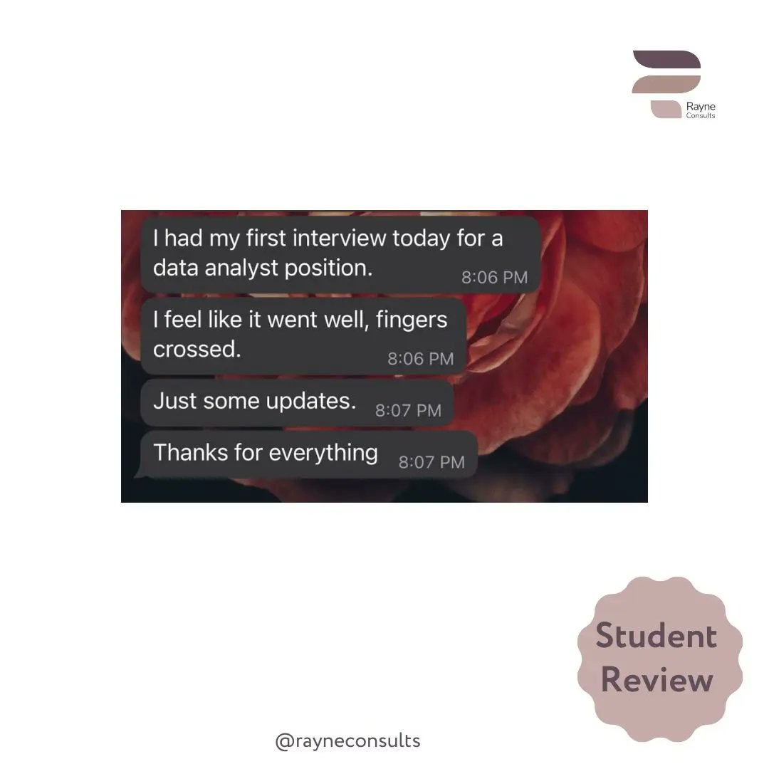 RayneConsults's tweet photo. Here is a testimonial from one of our clients.
We are proud and excited about D.I's future.
#itsrayning #rayneconsults #BAtraining #BAconsultant #reviews #clienttestimonial #BAcoach #Businessanalyst #businessanalysis #businesscoach https://t.co/skJtYRdcC6