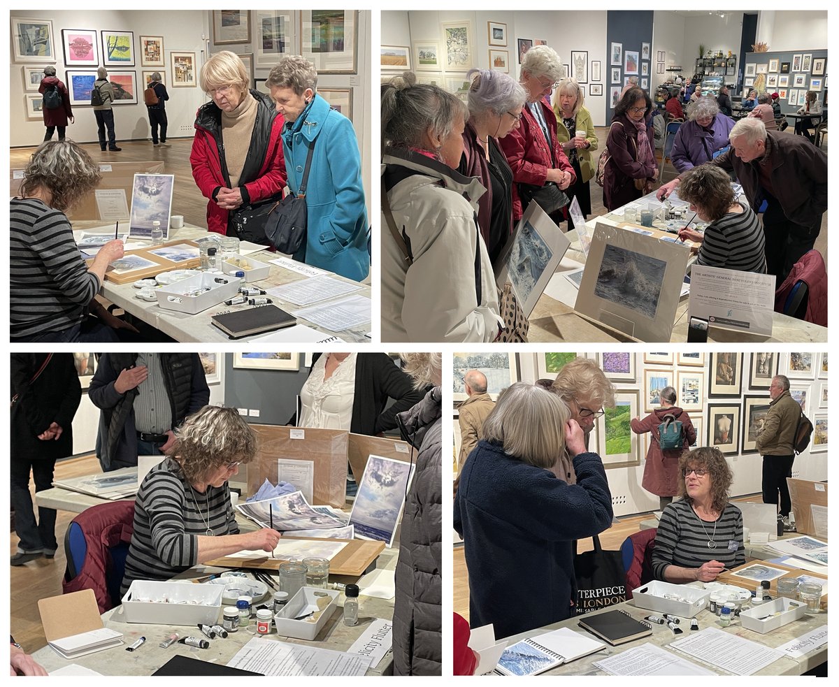 The <a href="/mallgalleries/">mallgalleries</a> were busy on Wednesday while I was demonstrating for the <a href="/RIwatercolours/">RI Watercolours</a> - Final day on Saturday, more demos by <a href="/cookthepainter/">Gary Cook RI SGFA</a> &amp; Matthew Phinn - don't miss this Exhibition. #mallgalleries #londonartevents #artdemonstration