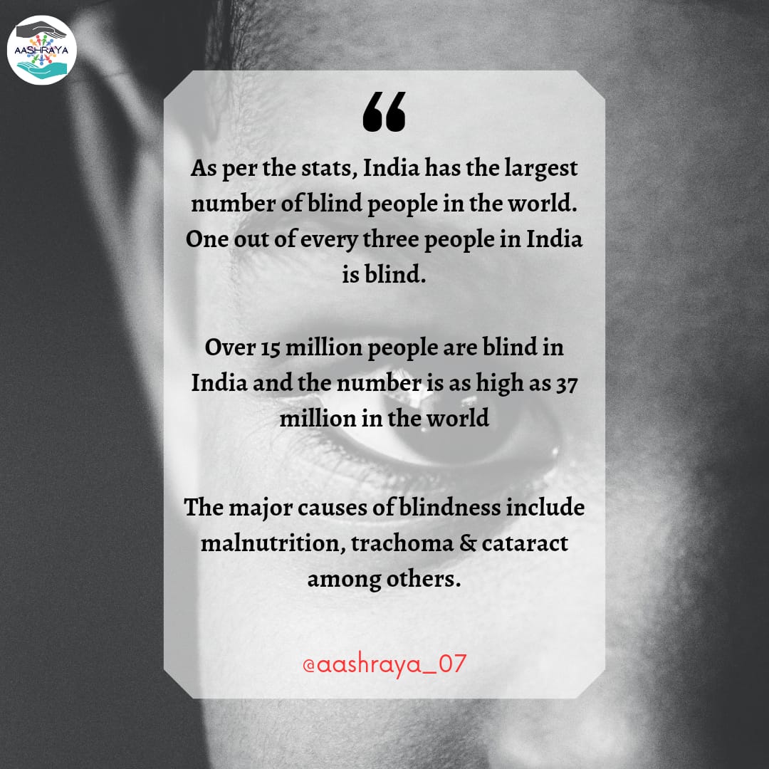 Knowledge is power, especially when it comes to eye health! In honor of #PreventionOfBlindnessWeek #TeamAashraya is sharing important facts about vision. Let's work together to prevent avoidable blindness and promote eye health for all.#eyecare #awareness