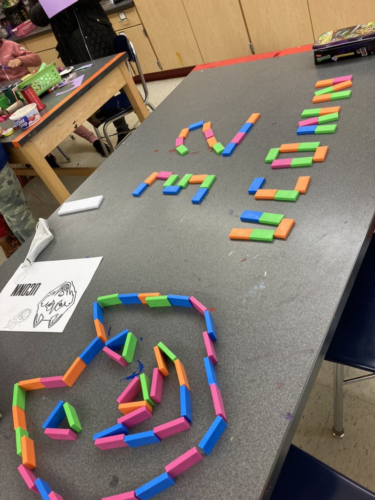 Even in their free art station, #32 was on these 4th graders minds and in their hearts!