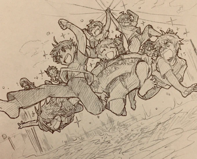 最近フォローした方は知らない過去絵を晒すタグのやつ