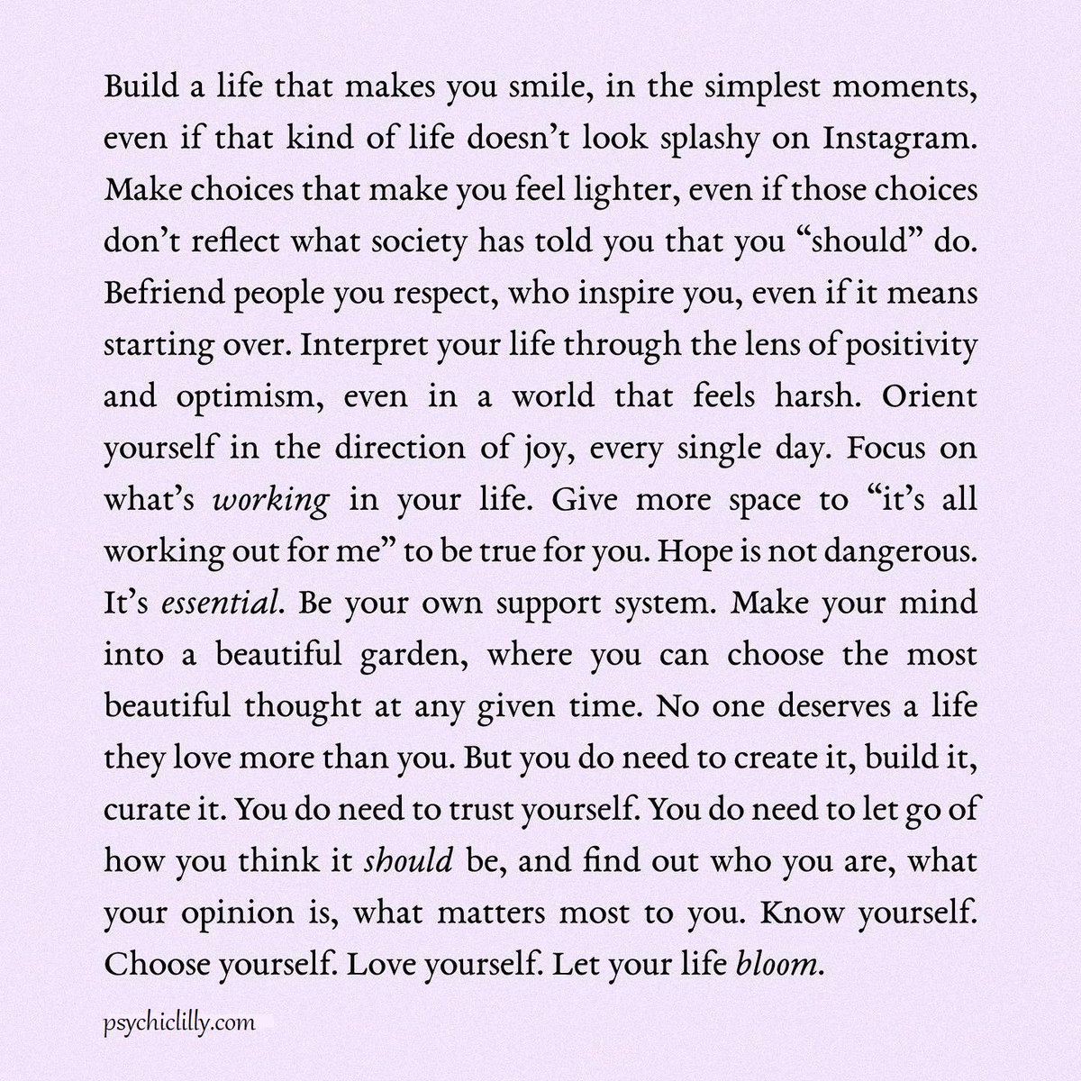 🌷 Let your Life Bloom 🌷

#wisdomquotes #wisdom #quotesdaily #quotestoliveby #quotestoremember #fridayfeeling #fridayfeels #fridayvibes #fridaymood #psychiclilly #hope #positivity #joy #selflove #lifepath #lifelessons #lifecoach #lifecoaching #betruetoyou #betruetoyourself