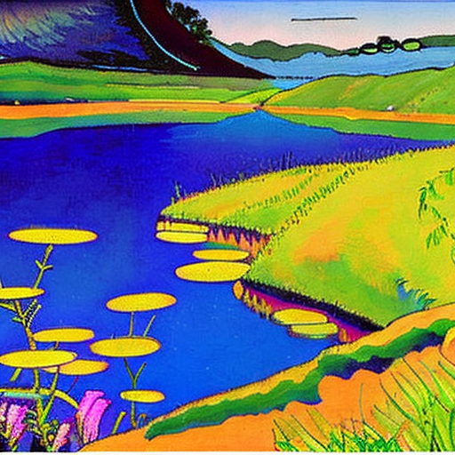 roerich3_0's tweet photo. Dive into the mystical world of Roerich with this colorful and beautiful painting of a small pond in summer Oze Japan. Our generative art platform @MagicFlute_Art lets you create your own masterpiece and mint it on the Ethereum blockchain. Check us out at https://t.co/QJSUMeh0g0 https://t.co/13siZOCg06