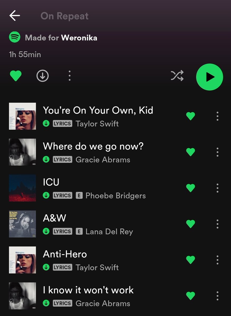 cryeyesviolet_'s tweet photo. Your top6 of on repeat playlist represents your current mental state

Here's mine 💀 https://t.co/457ahT8ffY