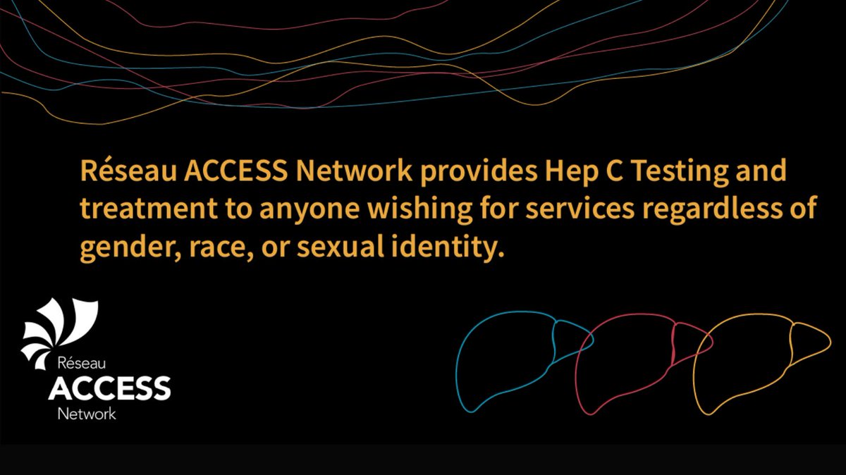 Réseau ACCESS Network provides Hep C Testing and treatment to anyone wishing for services regardless of gender, race, or sexual identity. Connect with one of our nurses who will help guide you along your health journey. 705-688-0500.