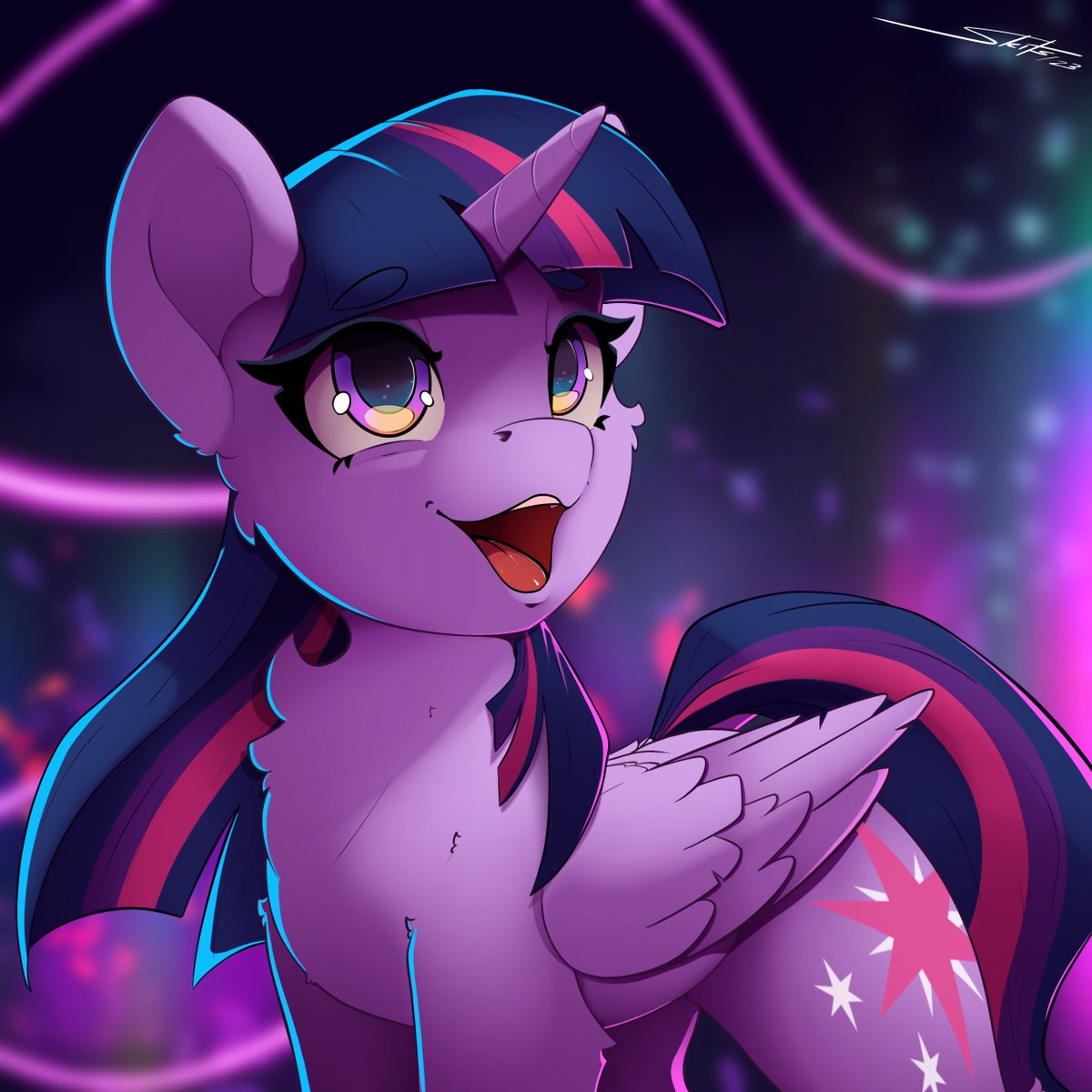CalpainEqD's tweet image. Best purple pony~
Artwork is by @Skitsroom!
deviantart.com/skitsroom/art/…