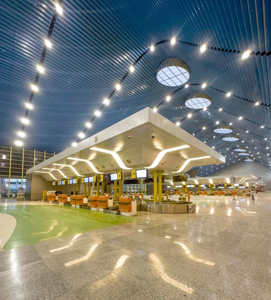 The new Chennai airport terminal that would be inaugurated by Prime Minister Narendra Modi tomorrow.  #ChennaiAirport #Airport #AirportTerminal #chennaiairportterminal #NarendraModi #Modi #TNVisit #Chennai