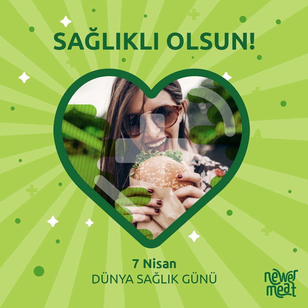 Şimdi, dünyamıza ve sağlığımıza zarar veren alışkanlıklarımıza Sağlık Olsun demeyip, sürdürülebilir, doğa dostu ve sağlıklı tercihlerle Sağlıklı Olsun demenin zamanı geldi.

#DünyaSağlıkGünü kutlu olsun.

#newermeat #kendiniyenile #sağlığınıyenile #worldhealthday #healthforall