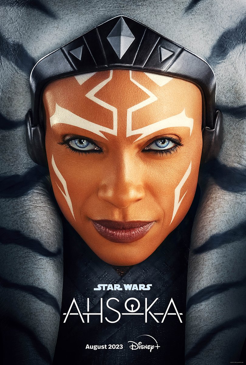 Just released at #StarWarsCelebration: Here’s your first look at the new poster for #Ahsoka, coming August 2023 to @DisneyPlus.