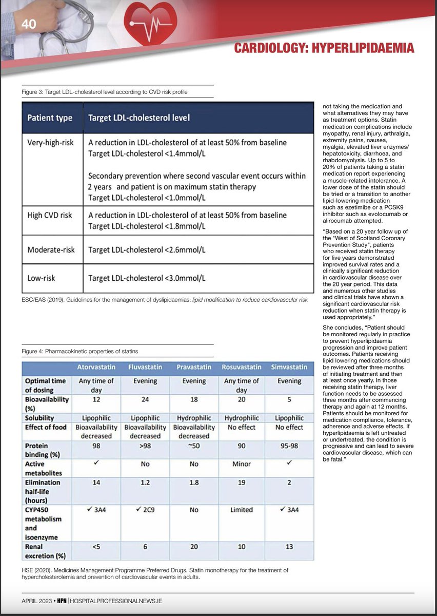 lehnent's tweet photo. #Hyperlipidaemia is among the leading risk factors associated with #CardiovascularDisease. I recently spoke to @HospitalProNews about #hyperlipidaemia, &amp; the interview article is published in the April edition of #HPN which focuses on #CardiovascularHealth https://t.co/bzX7krVDQp https://t.co/0QWbbI9jVl